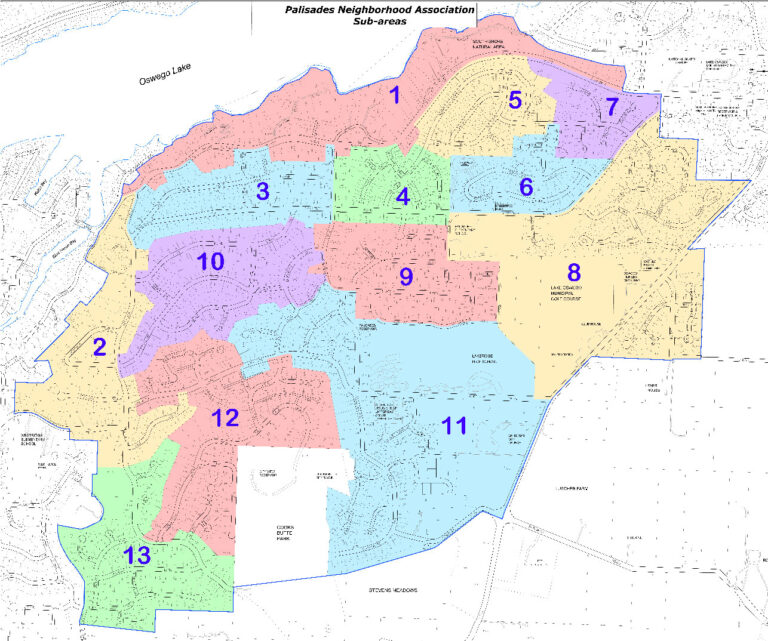 PNA Map Overview – Palisades Neighborhood, Lake Oswego, OR